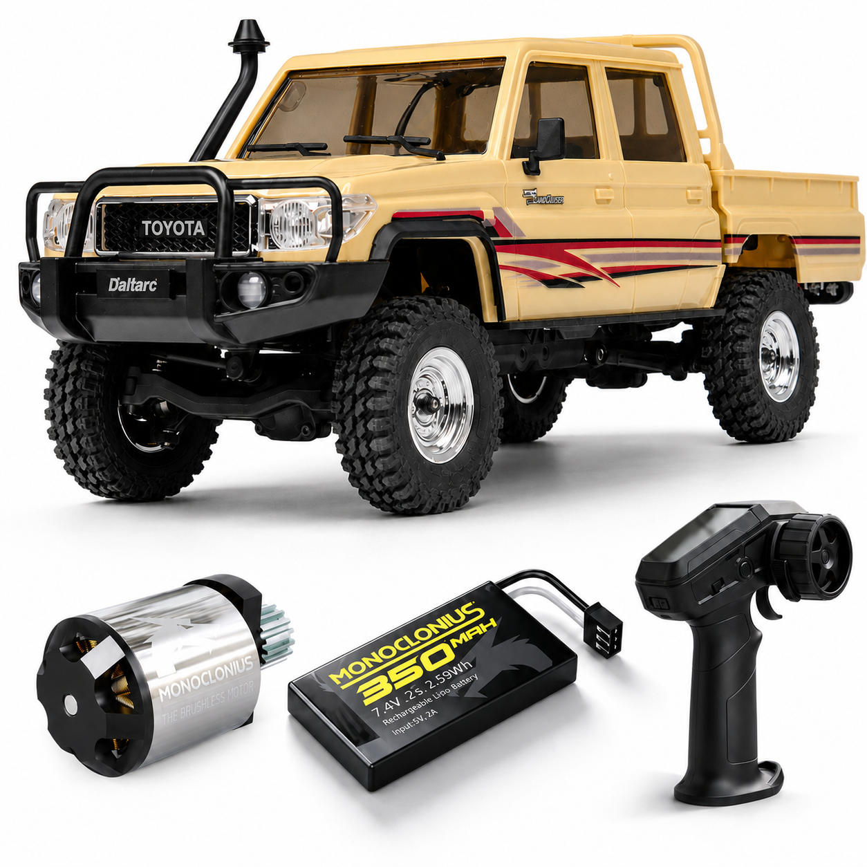 UDIRC UCX1801PRO 1/18 Scale Brushless Trail Truck, 4WD Off-Road rc Cra