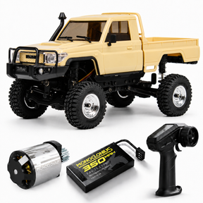 UDIRC UCX2404PRO 1/24 Scale Brushless Trail Truck, 4WD Off-Road rc Crawler | 2-Speed Transmission, Full LED Lights, Hydraulic Shocks, Breakaway Tank Turn, RTR for Adults