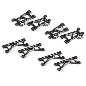 UDIRC 7075 Aluminum Alloy Suspension Arm Upgrade Kit, Upper Arms 4pcs & Lower Arms 4pcs, Upgrade Parts for for UD1610S UD1610PRO UD1611, Black