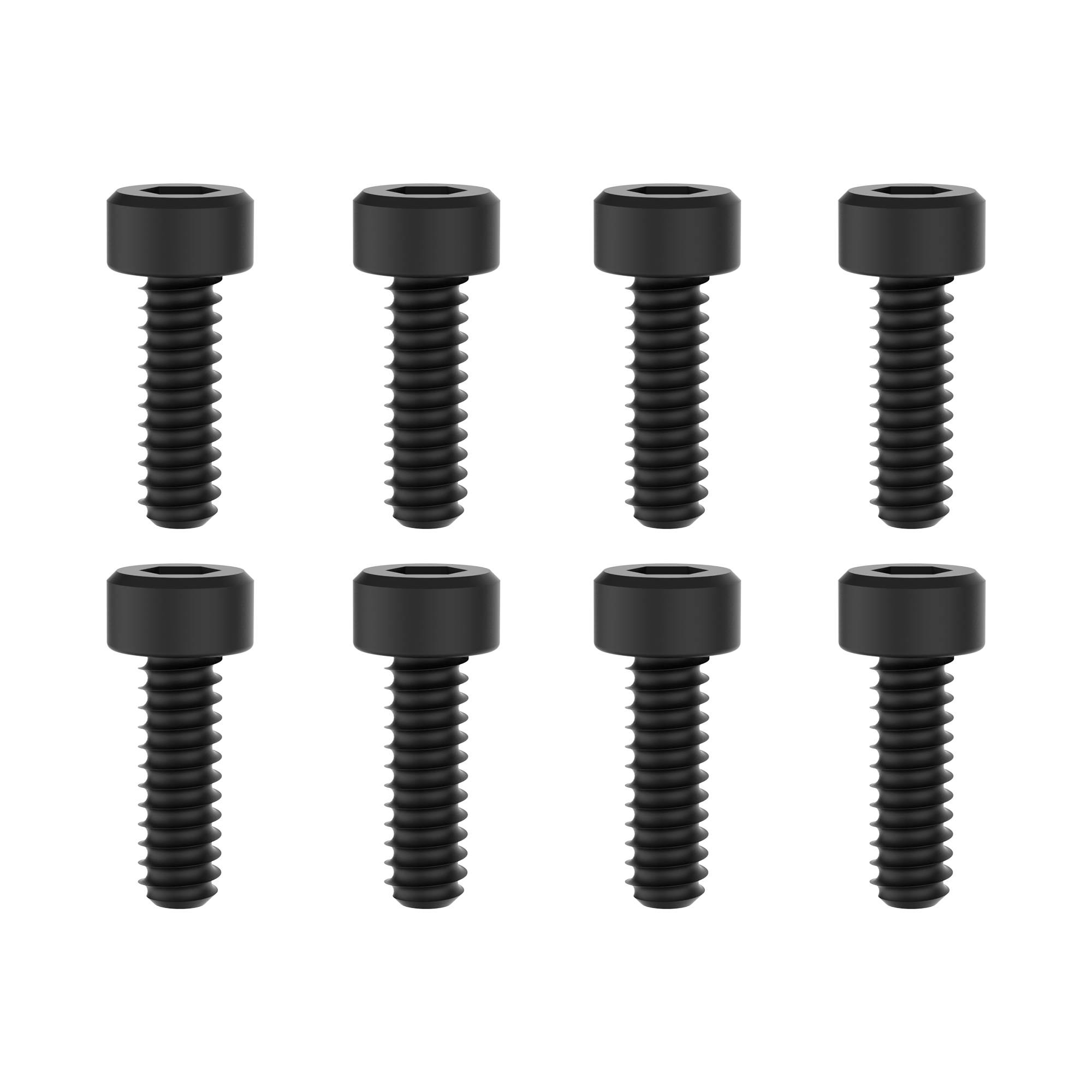 UDIRC Hex Socket Self Tapping Screw 2.6x10mm Black for UD16 Series RC Truck (Part No. M01-003) - 8 Pcs