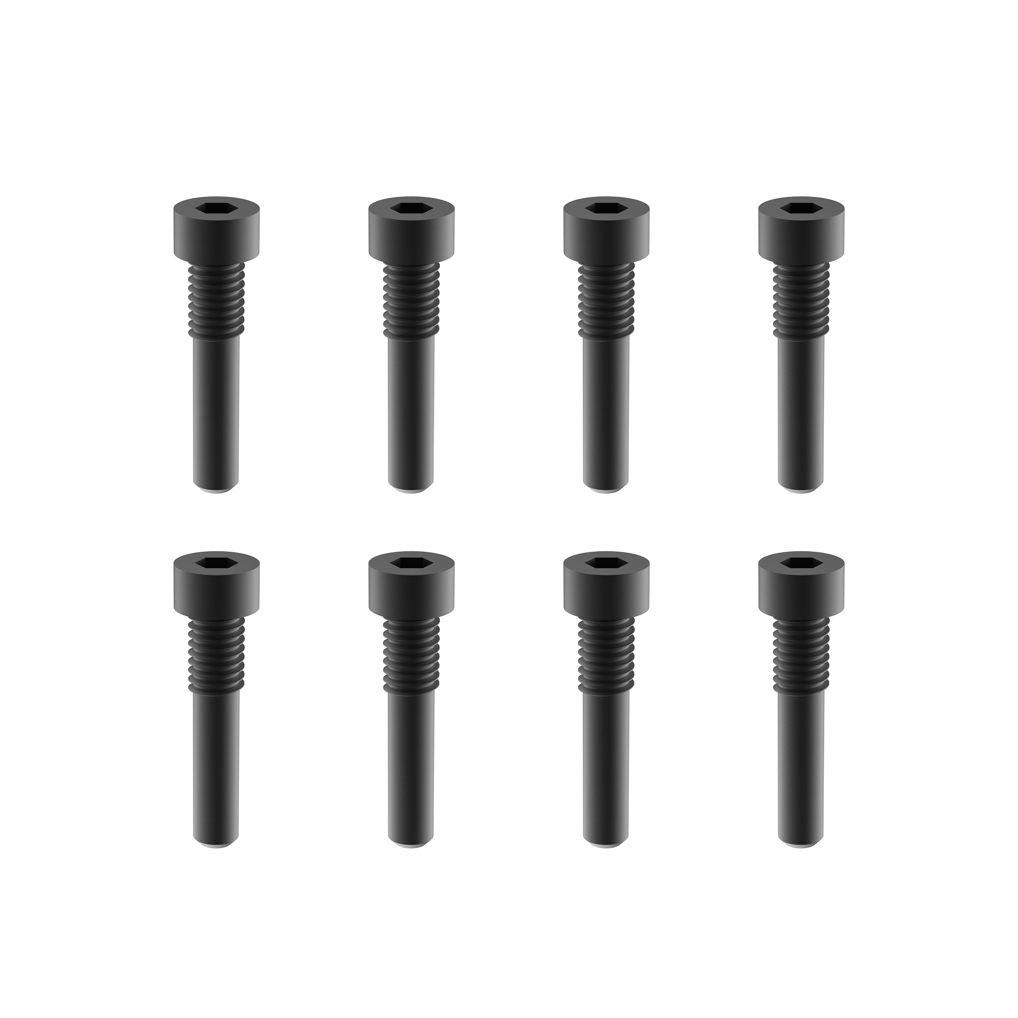 UDIRC Hex Socket Self Tapping Screw 2.5x13.5mm Black for UD16 Series RC Truck (Part No. M01-052) - 8 Pcs