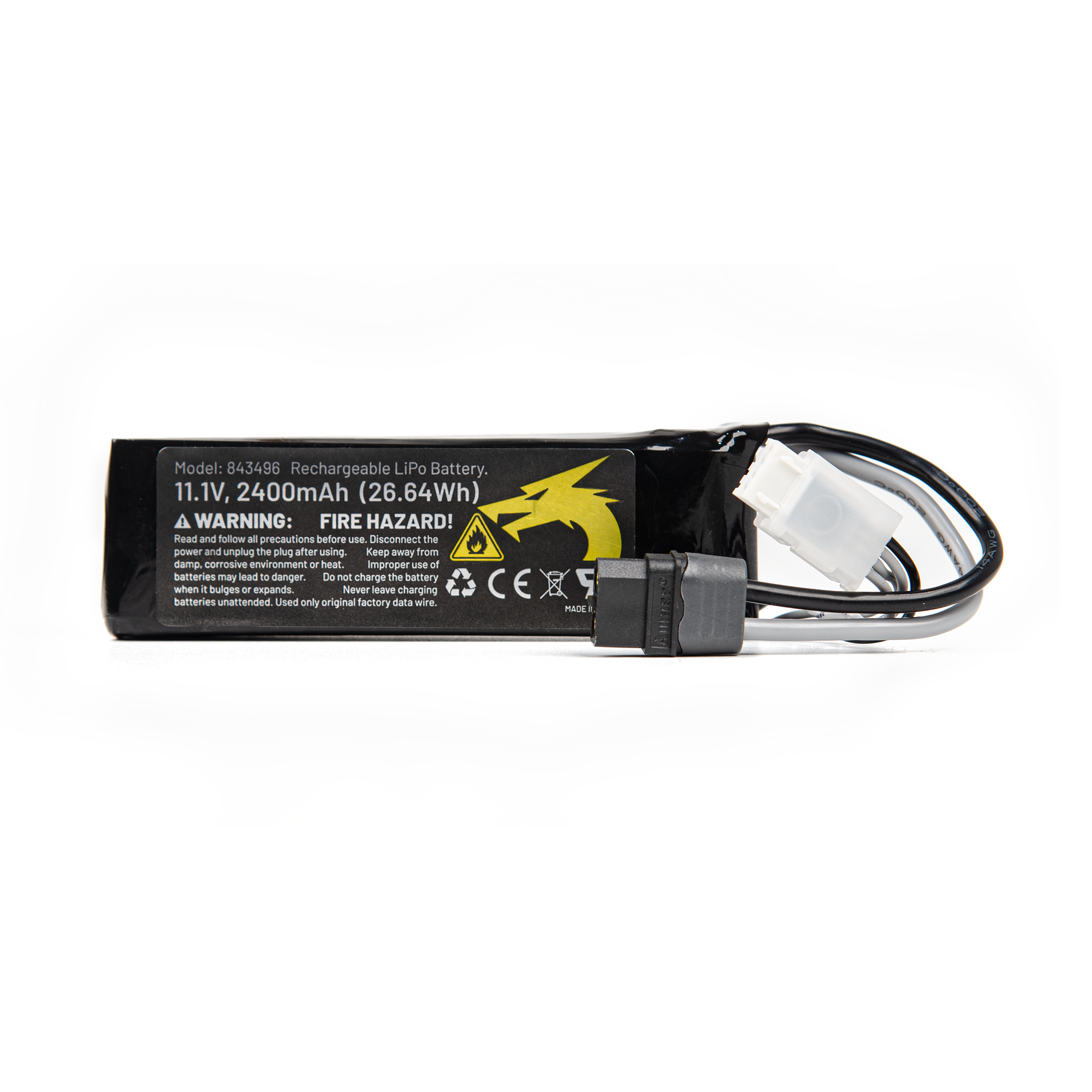 UDIRC 2400mAh 11.1V Li-ion Battery with XT60 Connector (Part No. MB-XT2411)