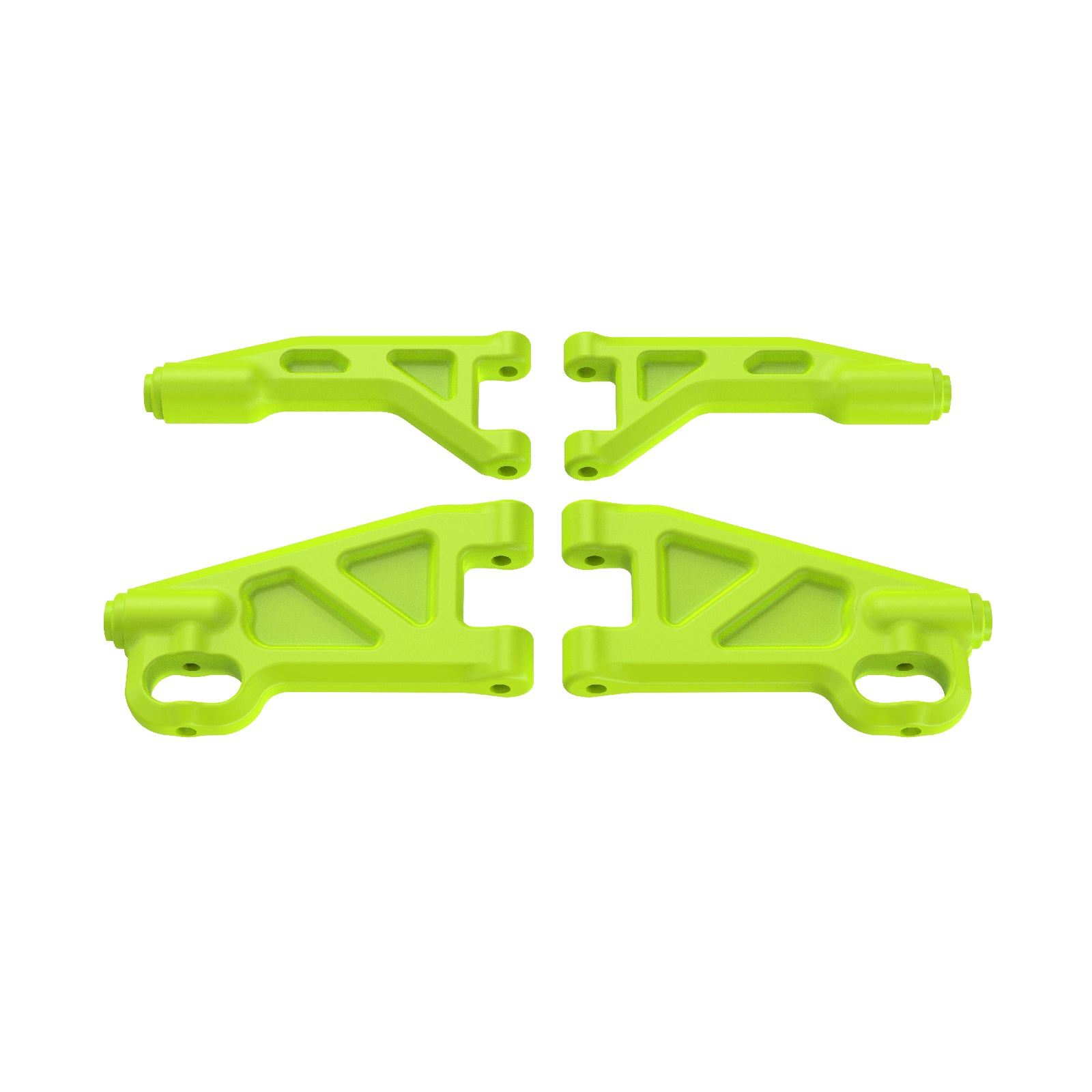 UDIRC UD1203/UD1203PRO/UD1204/UD1204PRO RC Car Ball Head Suspension Arm Set, 2PCS Upper & 2PCS Lower Control Arms, Green, OEM Spare Parts P12-107A