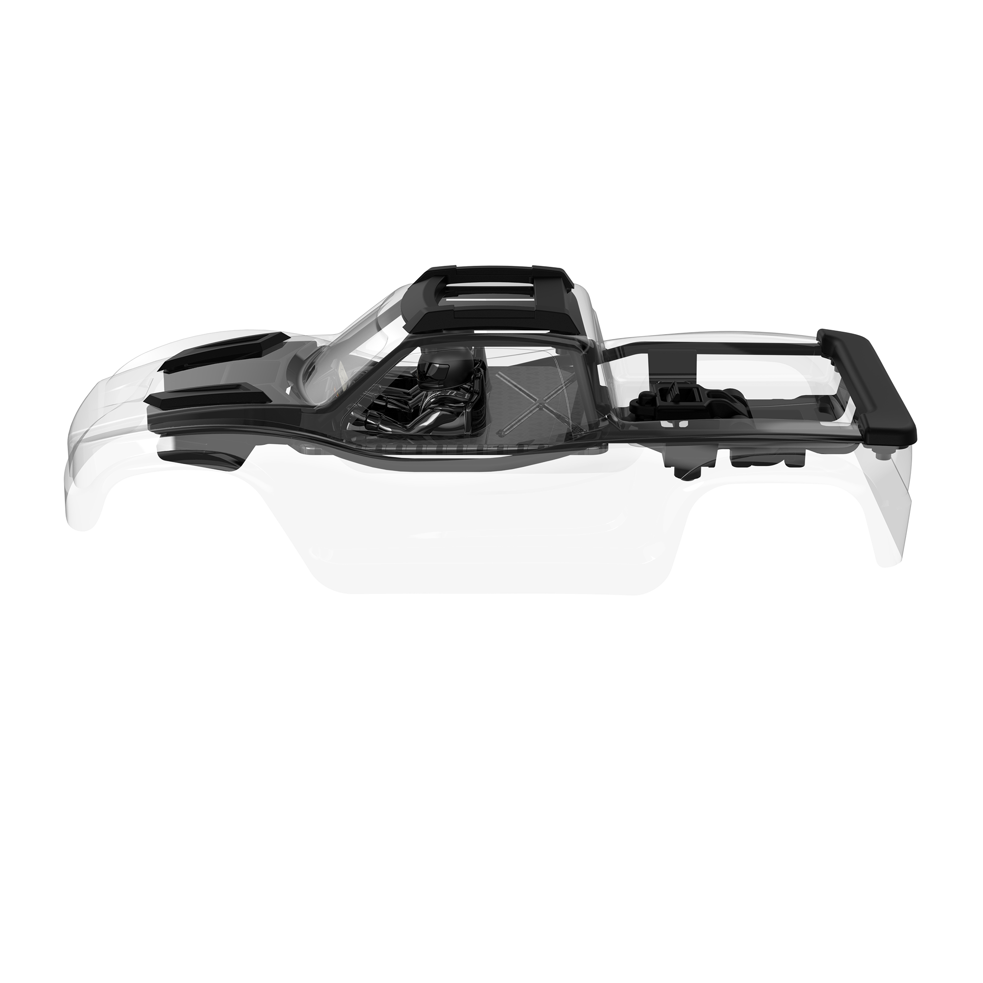 UDIRC PC Clear RC Body Shell for UD1611 (Part No. P16-040C) - 1 Pc