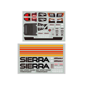 RC Car Decal Sheet for UD1002P, 1PC (Part No. P10-088)