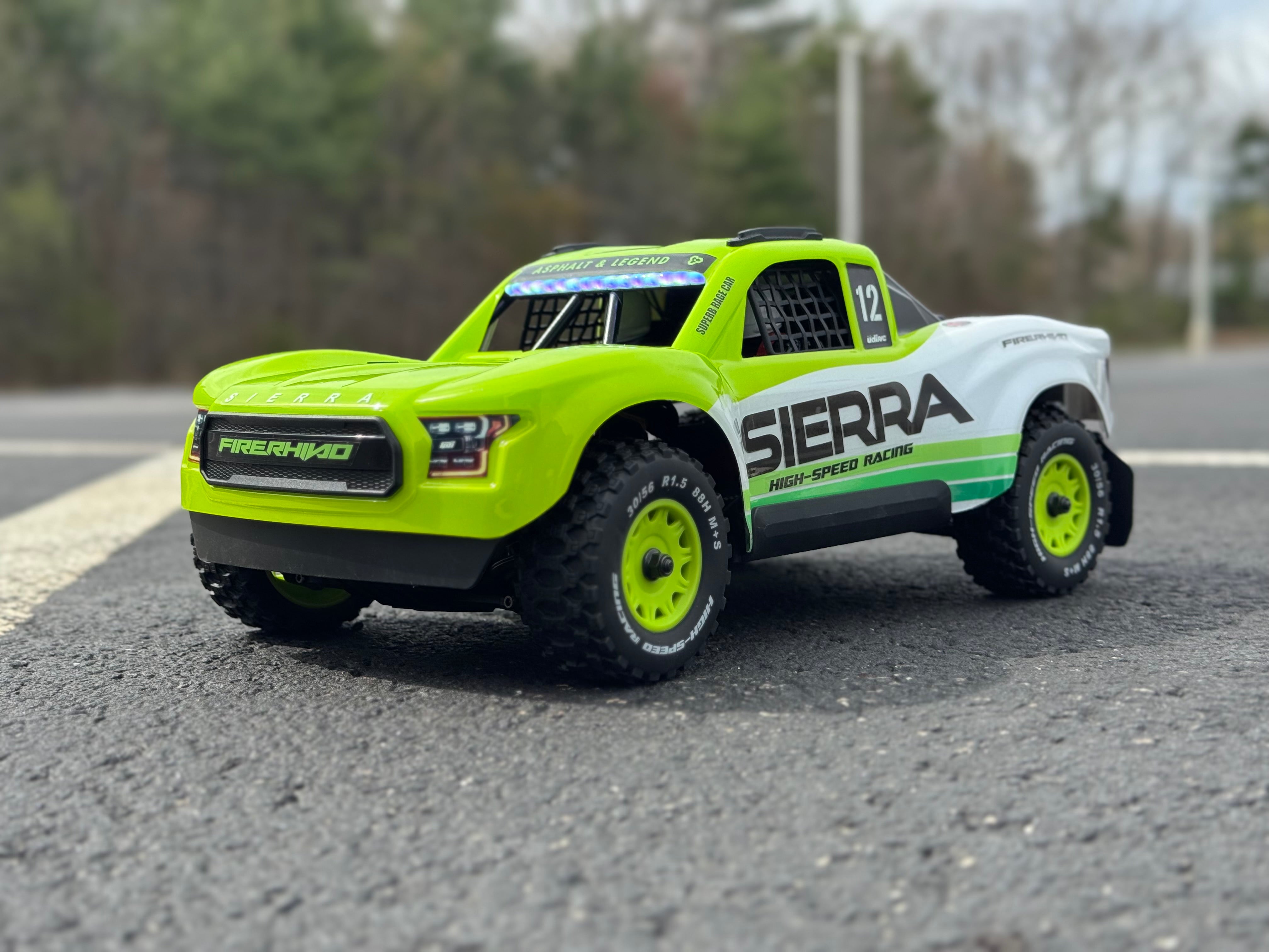 UDIRC SIERRA UD1203PRO 1/12 4WD Brushless RC Truck, 80KM/H High-Speed Off-Road Short Course Car with Gyro Stabilization (Battery & Charger Not Included)