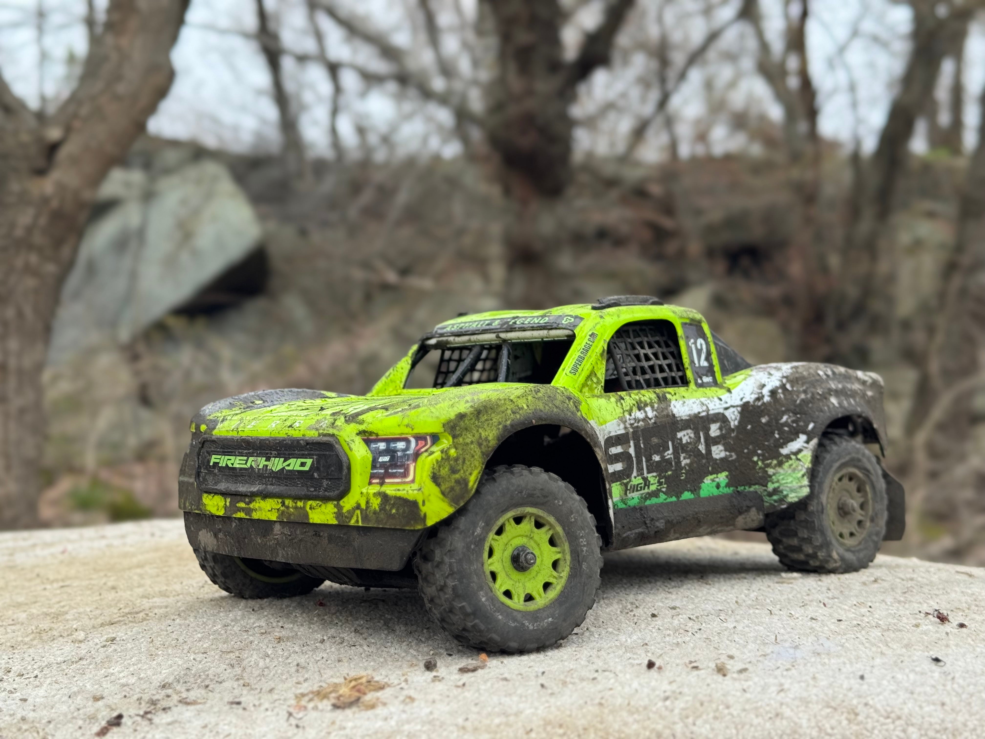 UDIRC SIERRA UD1203PRO 1/12 4WD Brushless RC Truck, 80KM/H High-Speed Off-Road Short Course Car with Gyro Stabilization (Battery & Charger Not Included)