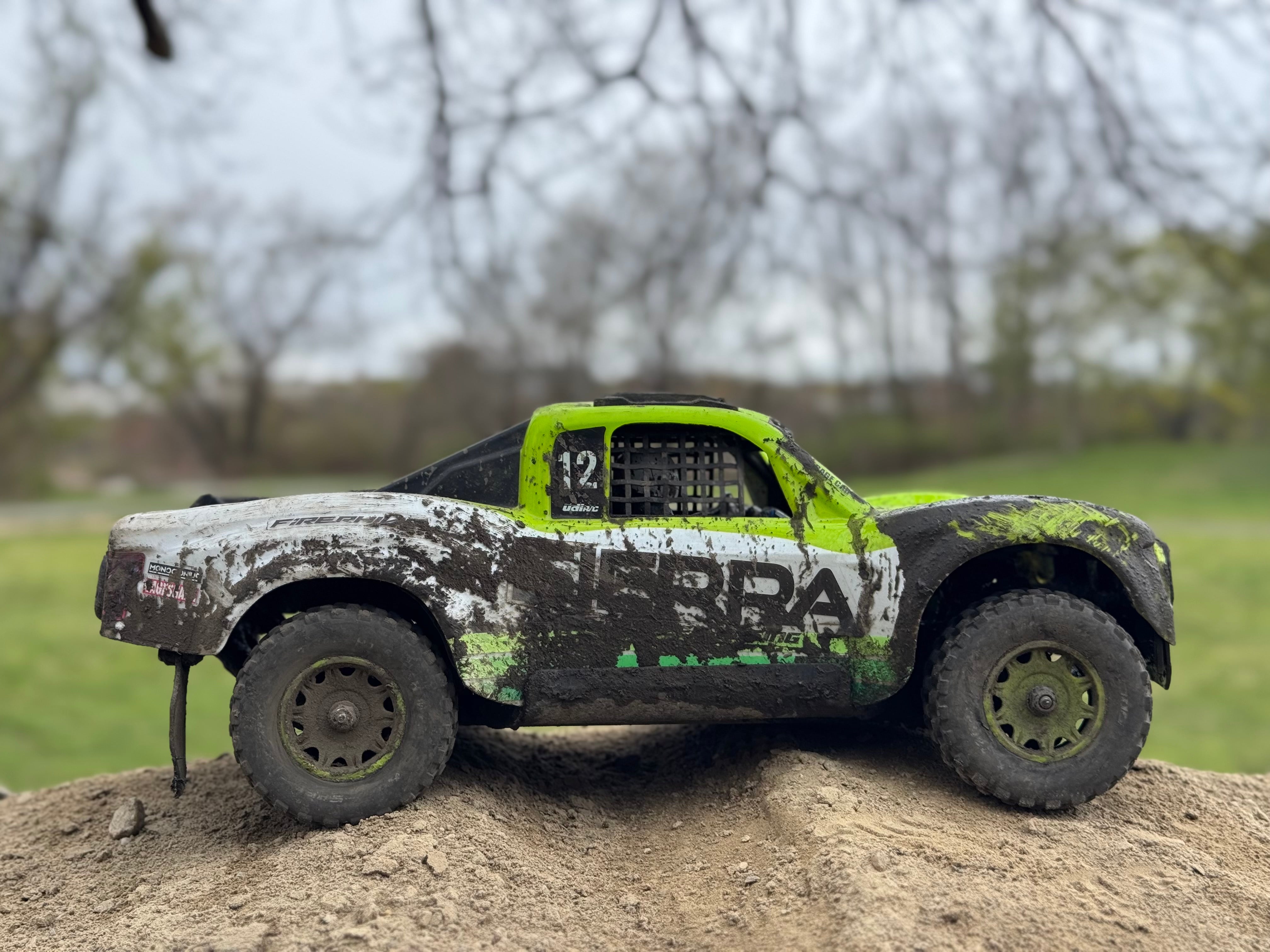 UDIRC SIERRA UD1203PRO 1/12 4WD Brushless RC Truck, 80KM/H High-Speed Off-Road Short Course Car with Gyro Stabilization (Battery & Charger Not Included)