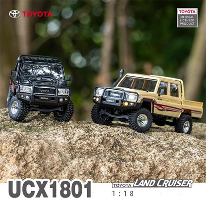 UDIRC UCX1801PRO 1/18 Scale Brushless Trail Truck, 4WD Off-Road rc Crawler | 2-Speed Transmission, Full LED Lights, Hydraulic Shocks, Breakaway Tank Turn, RTR for Adults