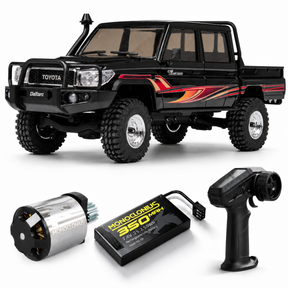 UDIRC UCX1801PRO 1/18 Scale Brushless Trail Truck, 4WD Off-Road rc Crawler | 2-Speed Transmission, Full LED Lights, Hydraulic Shocks, Breakaway Tank Turn, RTR for Adults