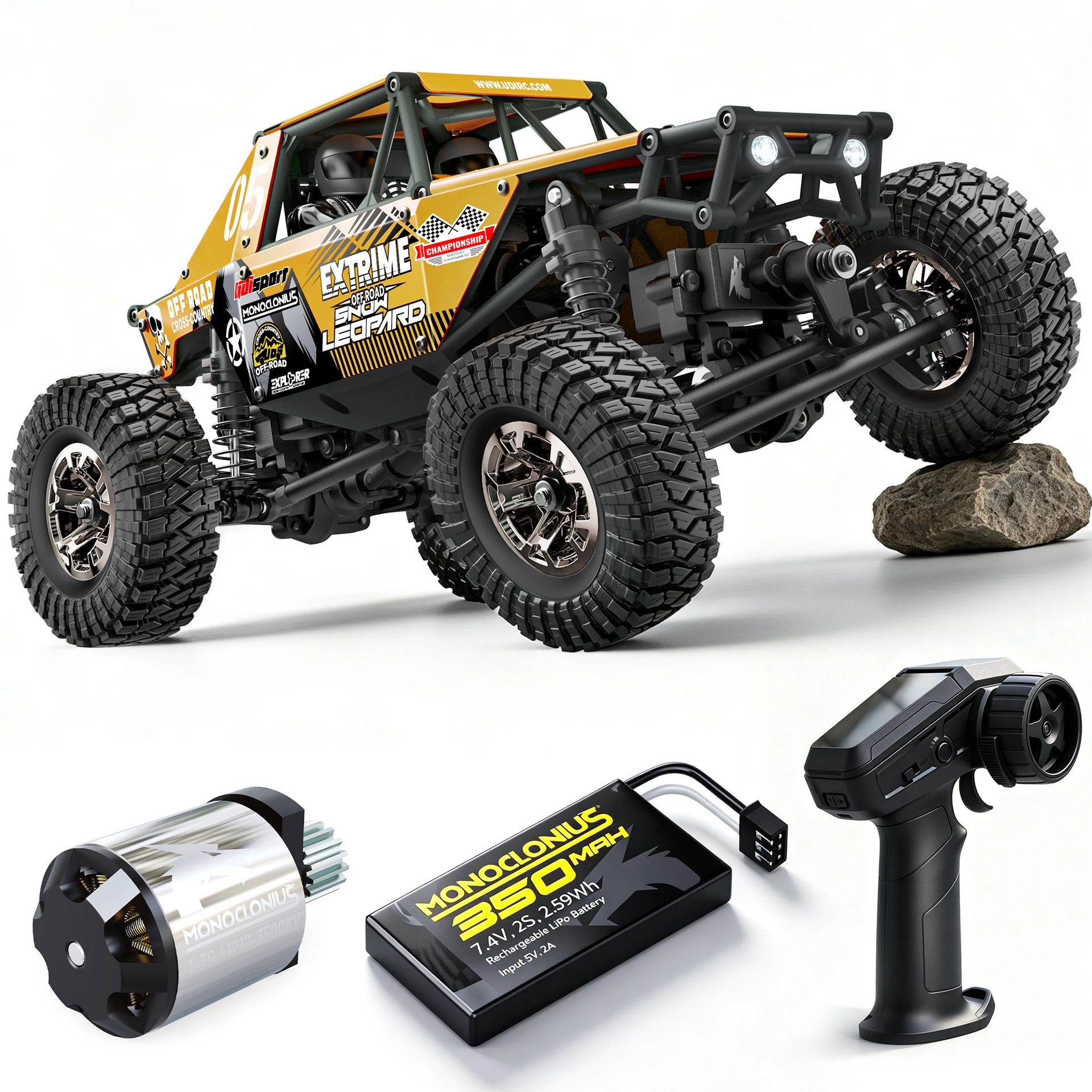 UCX2405PRO 1/24 4WD RC Rock Crawler RTR | 2S Battery & 4WS Brushless
