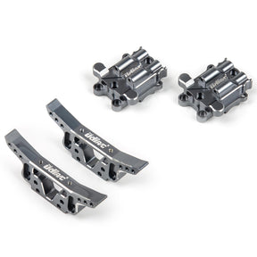 UDIRC 7075 Aluminum Alloy Upgrade Set, 2 Diff Covers & 2 Shock Towers, Upgrade Parts for for UD1610S UD1610PRO UD1611 UD1203 UD1203PRO UD1204 UD1204PRO, Titanium Color