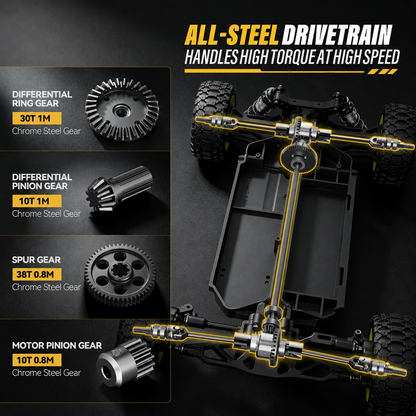 UDIRC GLEAM PRO UD1204PRO 1/12 4WD Brushless RTR RC Buggy