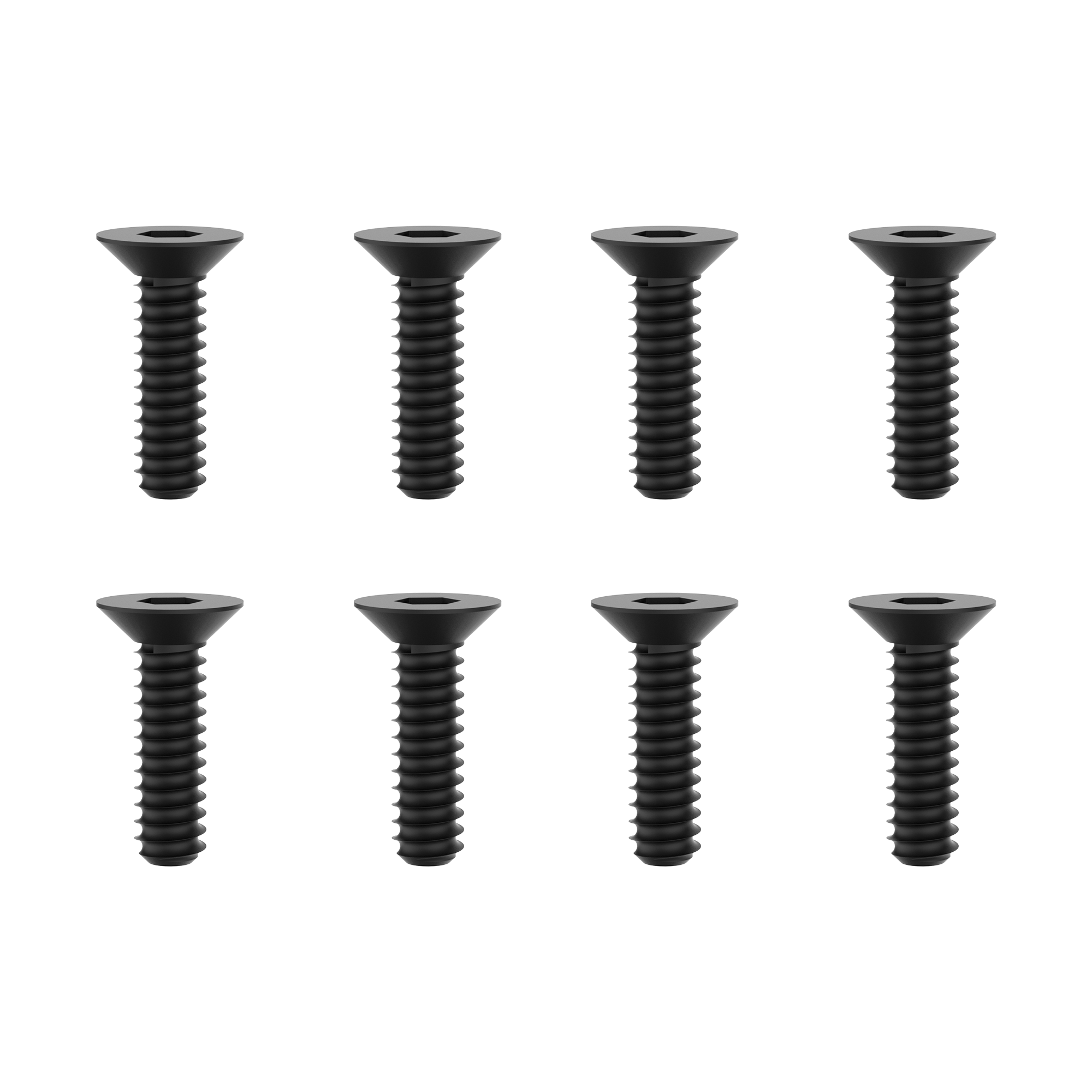 UDIRC Hex Countersunk Self Tapping Screw Ø2.6x8KB Black for UD16 Series RC Truck (Part No. M01-012)