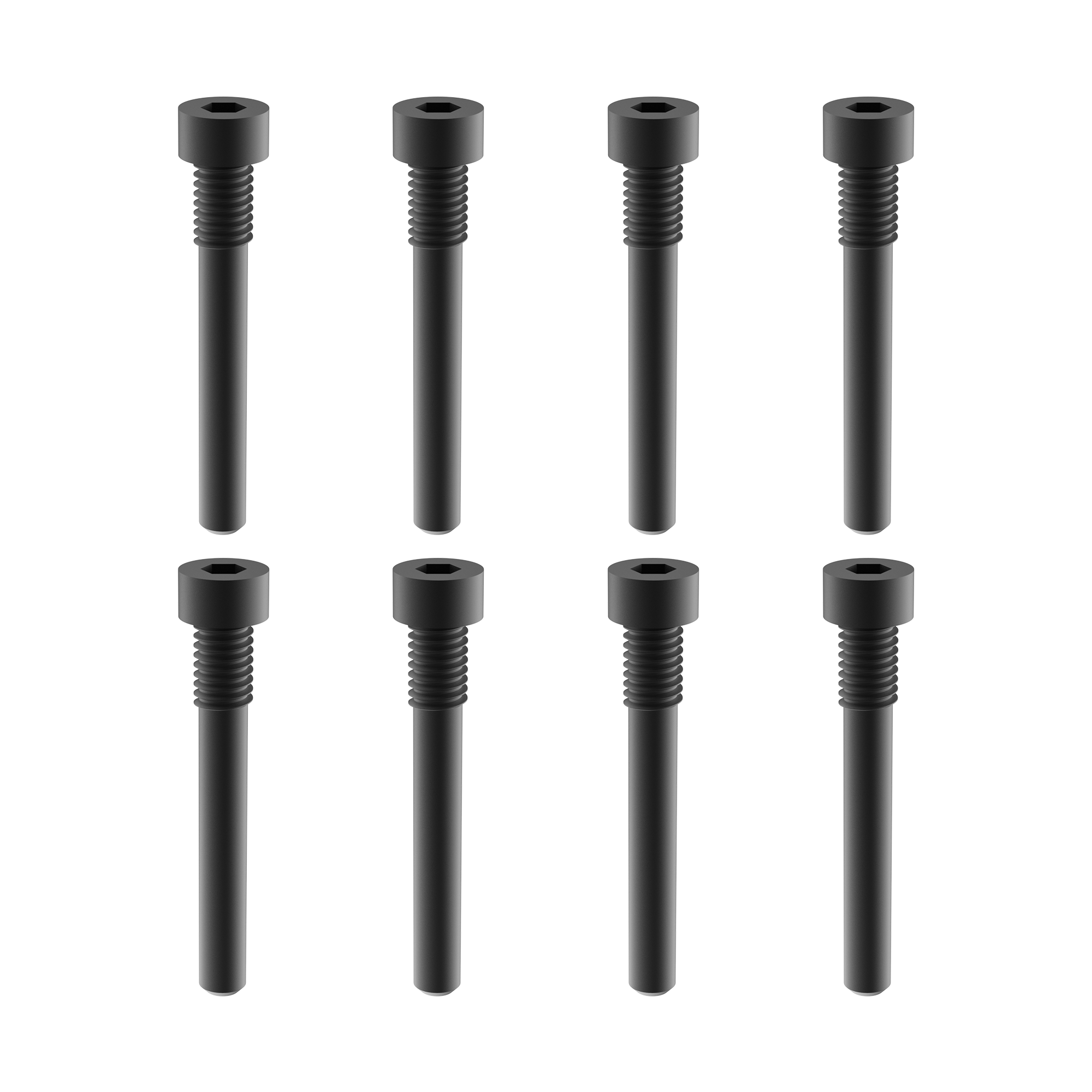 UDIRC Hex Socket Cap Head Self Tapping Screw Ø2.5x20.5 (Long Half-Thread) Black for UD16 Series RC Monster Truck (Part No. M01-053)