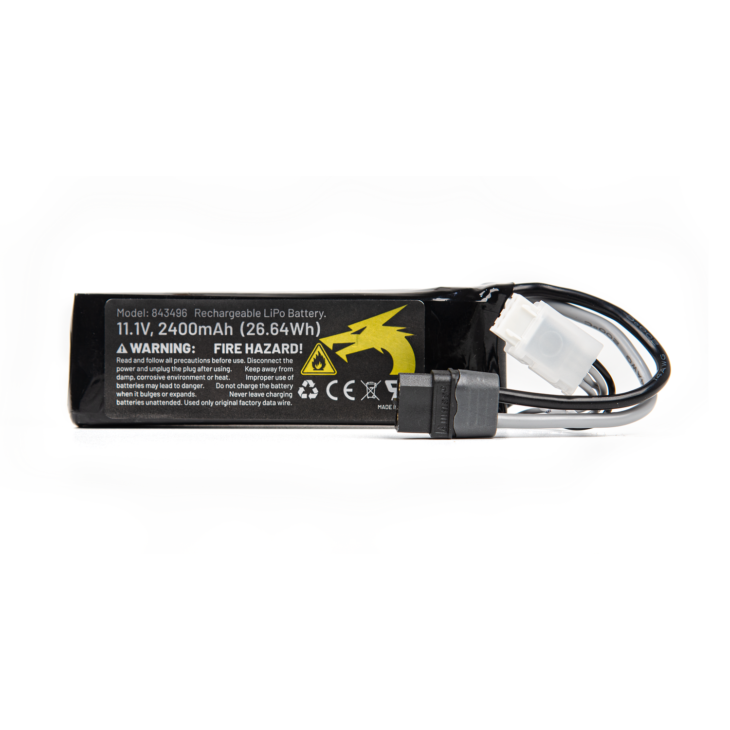 UDIRC 2400mAh 11.1V Li-ion Battery with XT60 Connector (Part No. MB-XT2411)