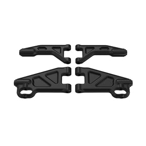 UDIRC UD1203/UD1203PRO/UD1204/UD1204PRO RC Car Ball Head Suspension Arm Set, 2PCS Upper &  2PCS Lower Control Arms, Black, OEM Spare Parts P12-107