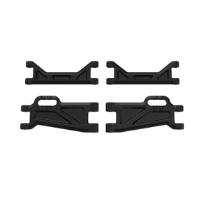UDIRC UD1203/UD1203PRO/UD1204/UD1204PRO RC Car Suspension Arm Set, 2PCS Upper & 2PCS Lower A-Arms, Black,OEM Replacement Parts P12-108
