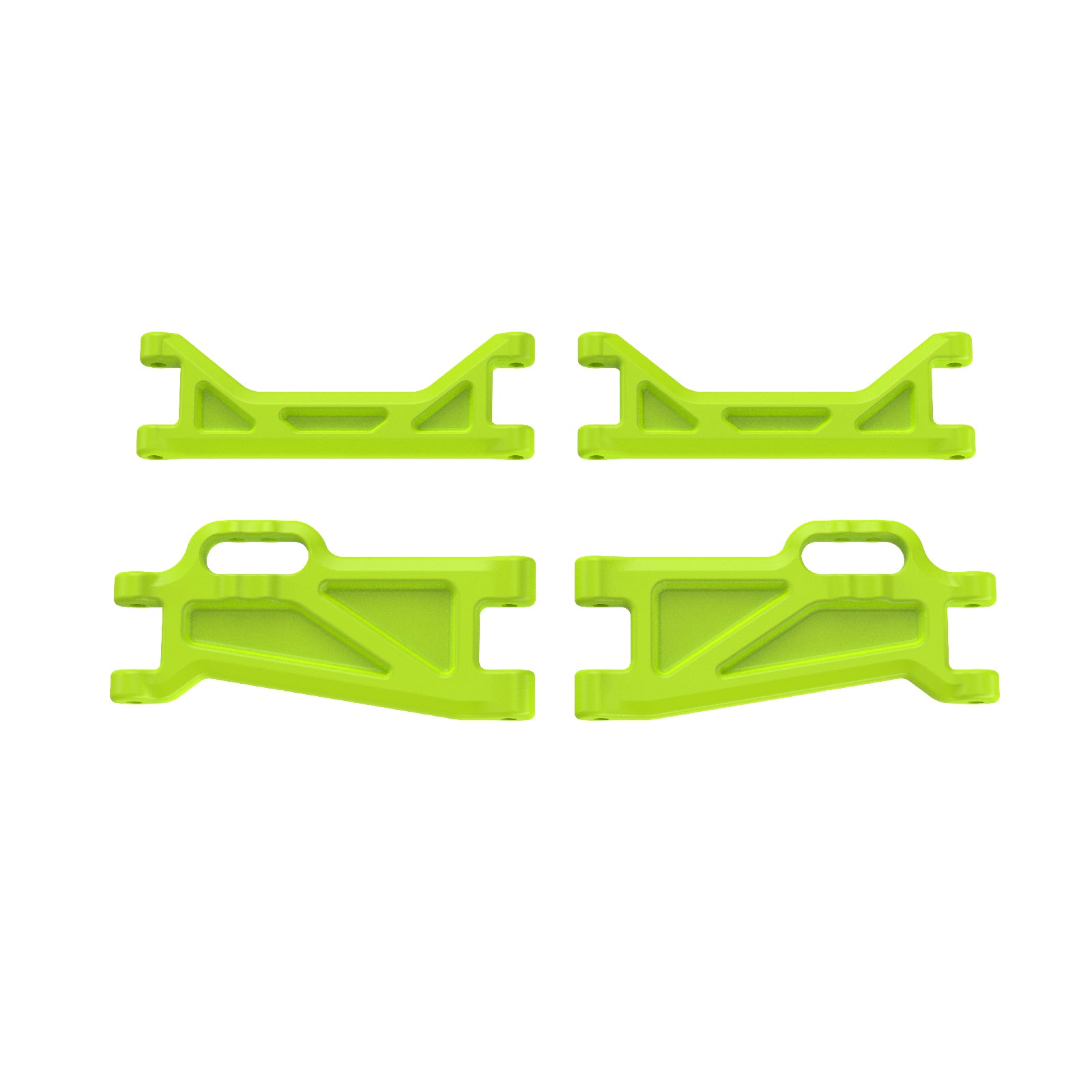 UDIRC UD1203/UD1203PRO/UD1204/UD1204PRO RC Car Suspension Arm Set, 2PCS Upper &  2PCS Lower A-Arms, Green,OEM Replacement Parts P12-108A