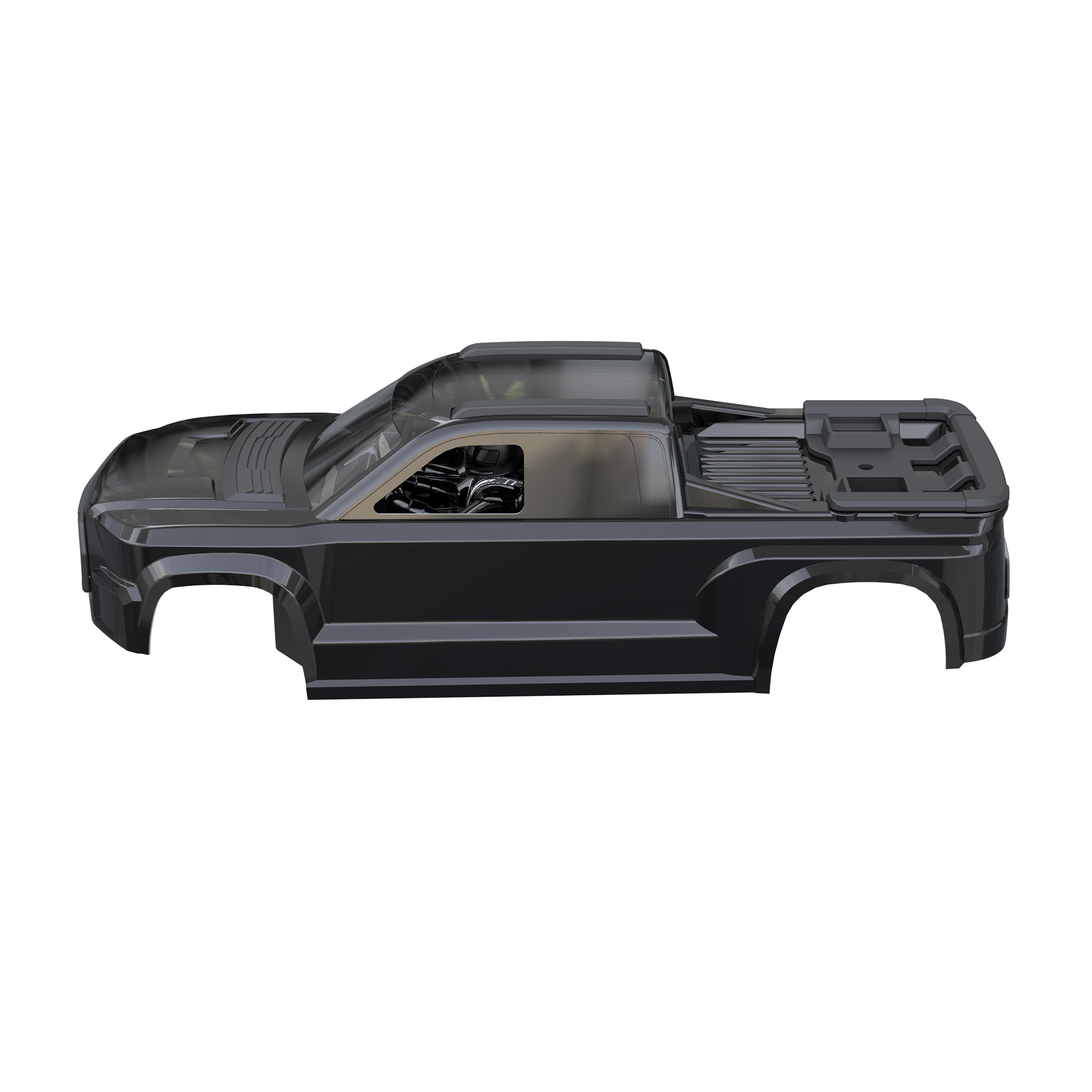 UDIRC PC RC Body Shell Black for UD1610PRO / UD1610S (Part No. P16-001C) - 1 Pc