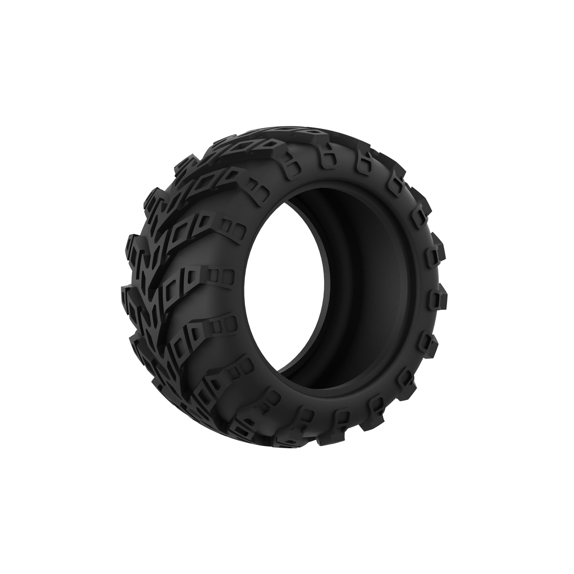 UDIRC Rubber RC Tire Black for UD1610PRO / UD1610S (Part No. P16-035B) - 4 Pcs