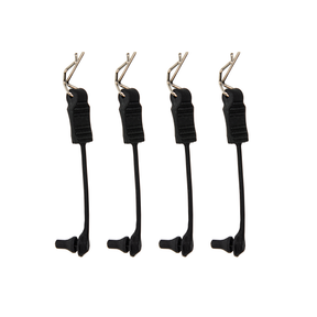 UDIRC R-Clip with Lanyard (Anti-Loss) Black for UD16 Series RC Monster Truck (Part No. RLL01) - 4 Pcs
