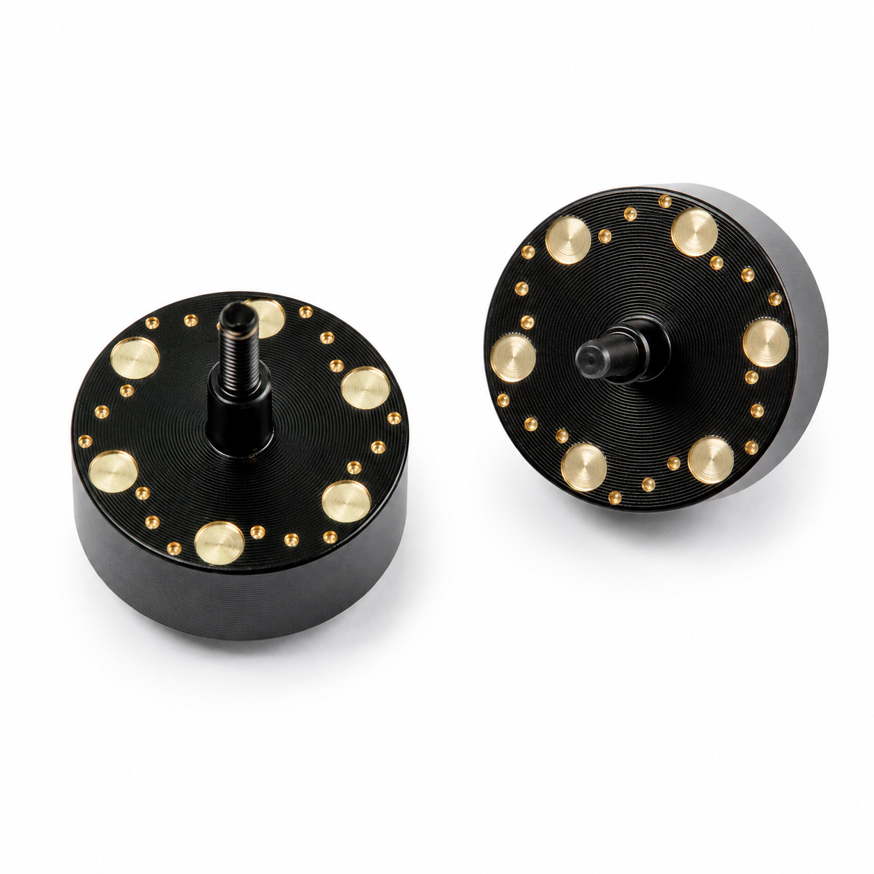 UDIRC Brass Wheel Hex Hub Extenders (2PCS), 23.7g Each Heavy Duty Wide Fit for UCX2405PRO Crawler, Requires 7mm Hex Hub, Upgrade Parts UCX24-P063C