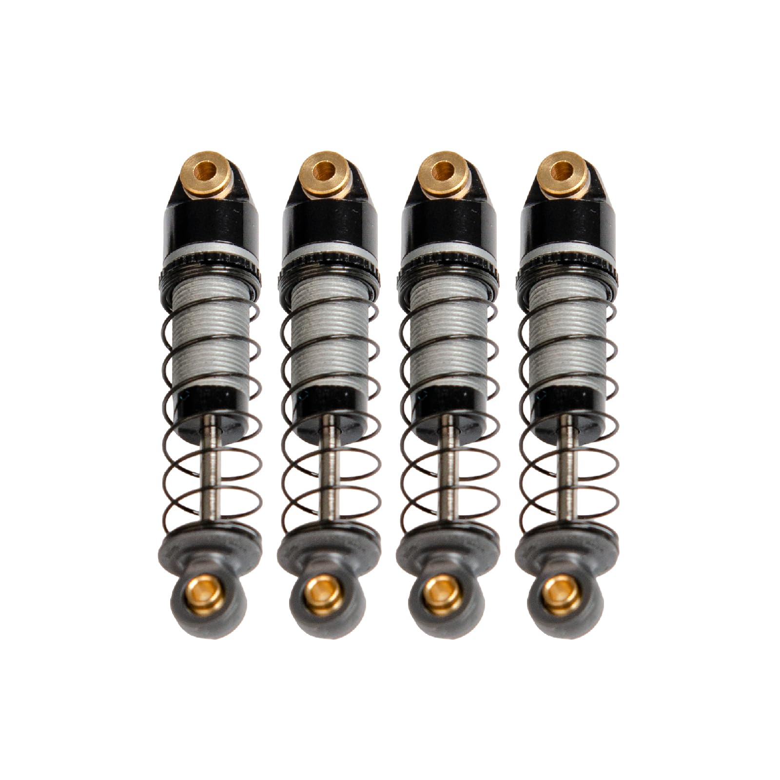 UDIRC Metal Oil Filled Shock Absorbers (4PCS), Aluminum Threaded Damper for UCX2405PRO Crawler, Upgrade Parts UCX24-P086
