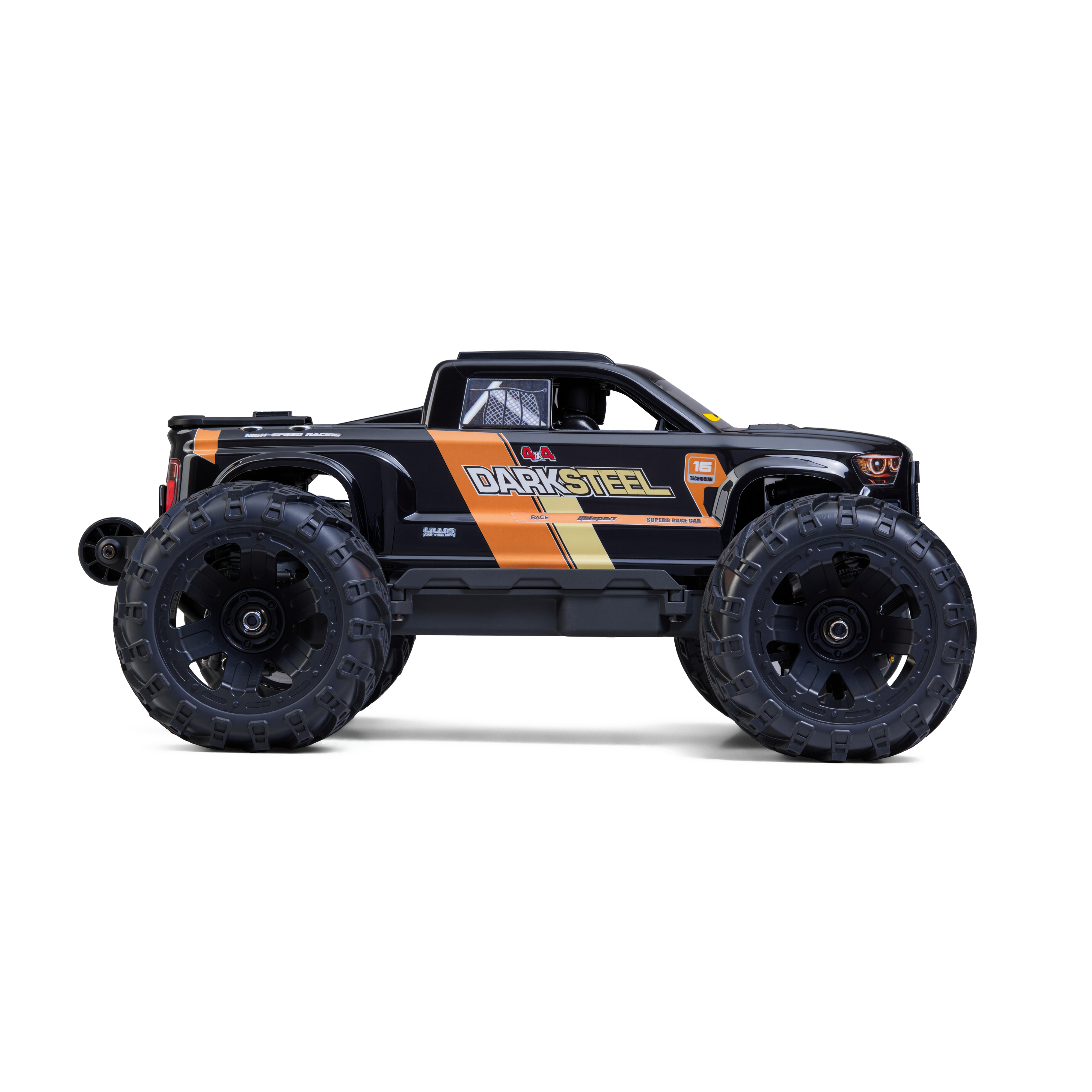 UD1610S 1/16 4X4 RC Monster Truck, 3S Battery, RTR, 4700KV Brushless Motor