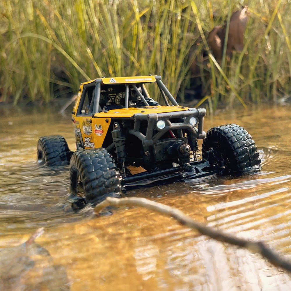 UDIRC UCX2405PRO 1/24 4WD RC Rock Crawler RTR with 2S Battery, 4WS Brushless Motor, Mini Off-Road Remote Control Truck